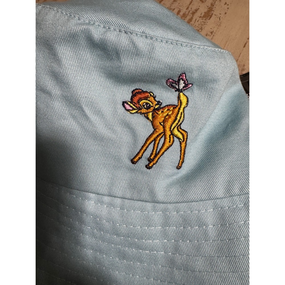 Disney Bambi Butterfly Bucket Hat Light Blue Pastel Concept One NWT